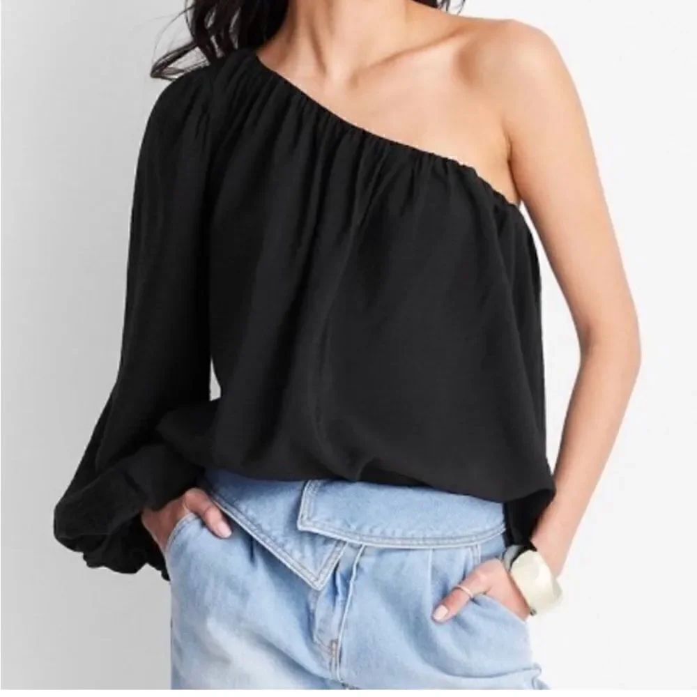 Target Future Collective Jenny Lopez one shoulder blouse size medium NWOT